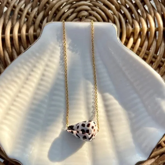Coco Cone Shell Earring and Necklace Set